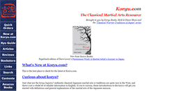 Desktop Screenshot of koryu.com
